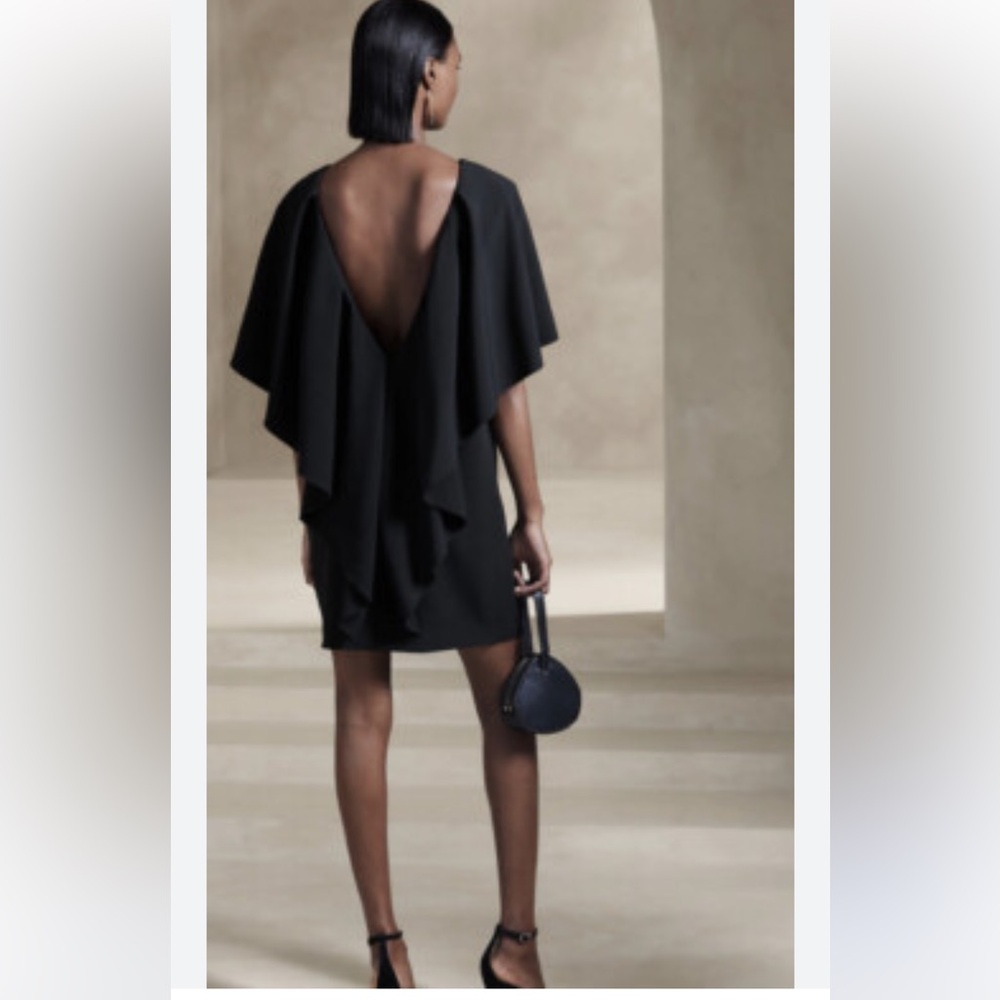 NWT banana republic forte mini ruffle dress. - Picture 2 of 9